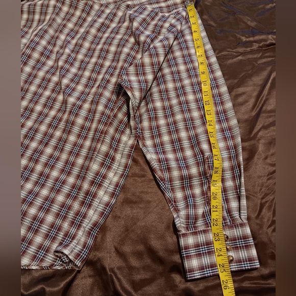 Pendleton Frontier Men Shirts Plaid SzXXL Classic Snap Button Dawn Westernwear - Picture 10 of 13